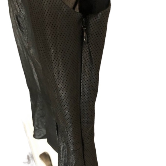 Robert Rodriguez Leather Peplum Top - Picture 4 of 9